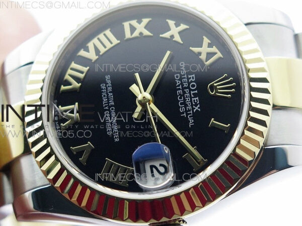Datejust 31mm 278273 SS/YG BP Best Edition Black Roman Markers Dial on SS/YG Oyster Bracelet - Image 4