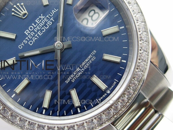 DateJust 36 SS 126234 BP 1:1 Best Edition New Blue Dial on Oyster Bracelet - Image 4