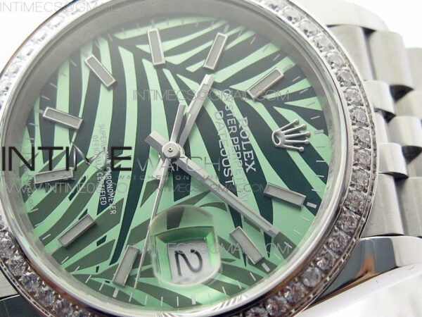 DateJust 36 SS 126284 BP 1:1 Best Edition New Green Dial on Jubilee Bracelet - Image 4
