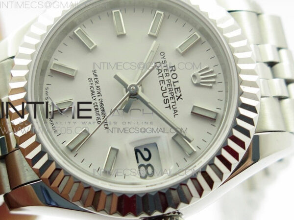 Datejust 28mm 279174 SS BP Best Edition White Sticks Markers Dial on SS Jubilee Bracelet ETA2671 - Image 4