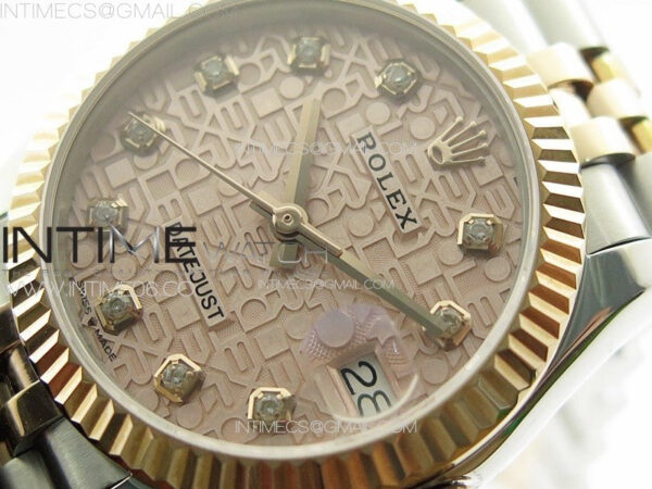 DateJust 31mm 178271 SS/RG APSF Best Edition RG Jubilee Dial Crystal Markers on Jubilee Bracelet A2824 - Image 4