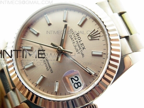 Datejust 31mm 278275 RG BP Best Edition RG Sticks Markers Dial on RG President Bracelet - Image 4