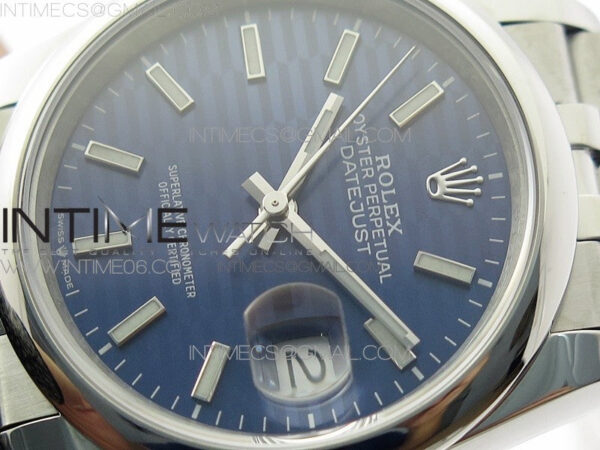 DateJust 36 SS 126200 BP 1:1 Best Edition New Blue Dial on Jubilee Bracelet - Image 3