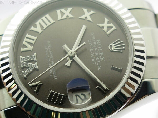 Datejust 31mm 278273 SS BP Best Edition Gray Roman Markers Dial on Oyster Bracelet - Image 4