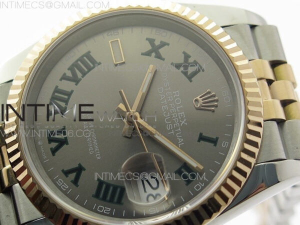 DateJust 36 SS/RG 126231 BP 1:1 Best Edition Gray Dial on Jubilee Bracelet - Image 4