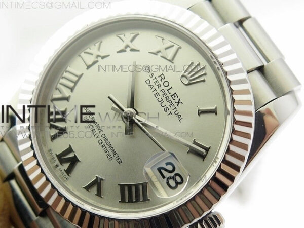 Datejust 31mm 278275 SS BP Best Edition Silver Roman Markers Dial on SS President Bracelet - Image 4