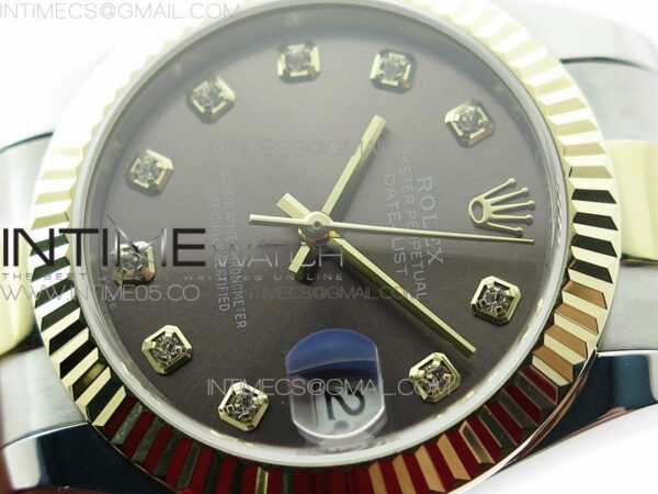 Datejust 31mm 278273 SS/YG BP Best Edition Gray Diamonds Markers Dial on SS/YG Oyster Bracelet - Image 4