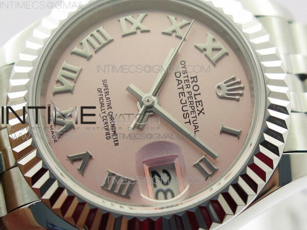 Datejust 28mm 279174 SS BP Best Edition Pink Roman Markers Dial on SS Jubilee Bracelet ETA2671 - Image 4