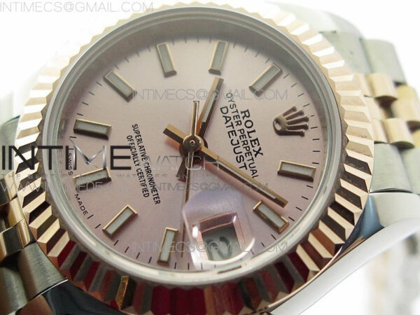 Datejust 28mm 279173 SS/RG BP Best Edition Silver Sticks Markers Dial on SS/RG Jubilee Bracelet ETA2671 - Image 4