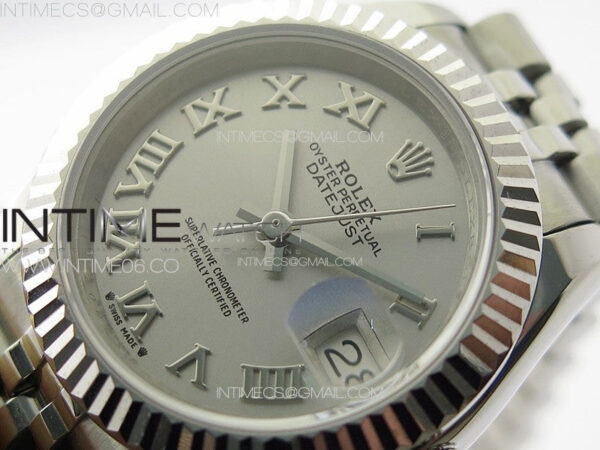 Datejust 28mm 279179 SS APSF Best Edition Silver Dial Roman Markers on SS Jubilee Bracelet NH05 - Image 5