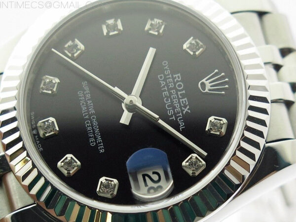 Datejust 31mm 278271 SS BP Best Edition Black Crystal Markers Dial on Jubilee Bracelet - Image 4