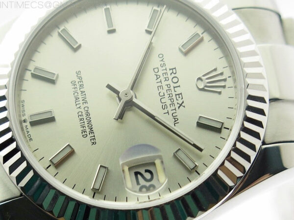 Datejust 31mm 278273 SS BP Best Edition Silver Stick Markers Dial on Oyster Bracelet - Image 4