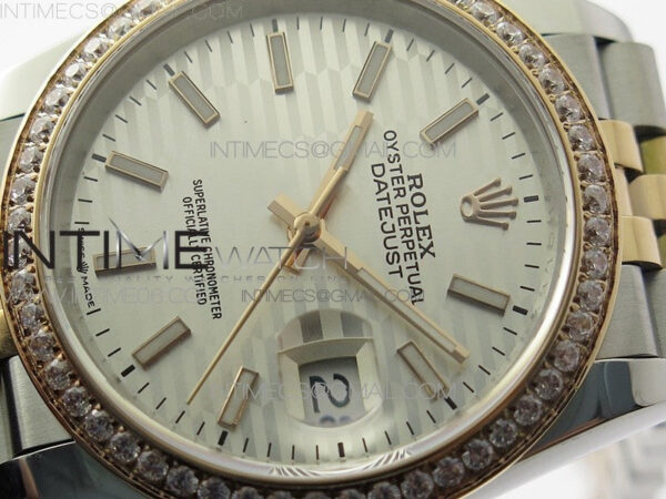 DateJust 36 SS/RG 126281 BP 1:1 Best Edition Silver Dial on Jubilee Bracelet - Image 4