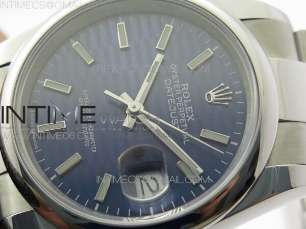 DateJust 36 SS 126200 BP 1:1 Best Edition New Blue Dial on Oyster Bracelet - Image 4