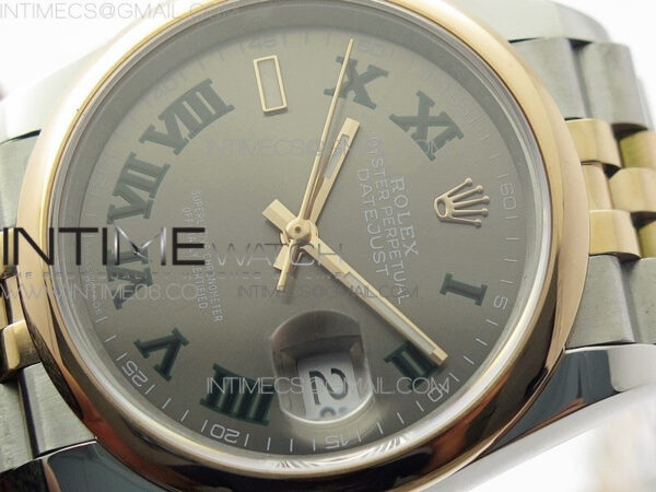 DateJust 36 SS/RG 126201 BP 1:1 Best Edition Gray Dial on Jubilee Bracelet - Image 4