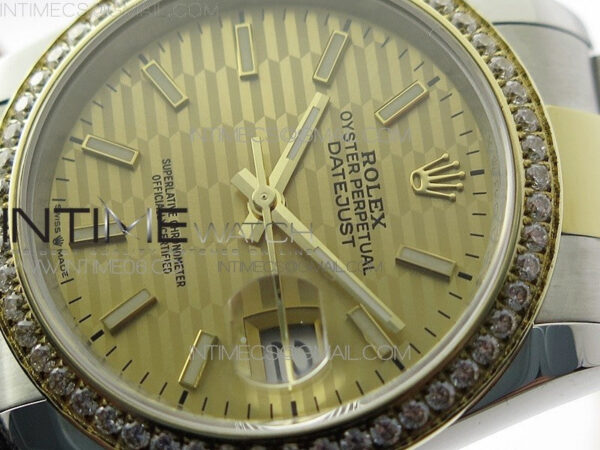 DateJust 36 SS/YG 126283 JDF 1:1 Best Edition New YG Dial on Oyster Bracelet - Image 4