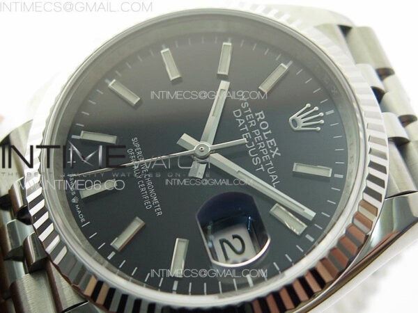 DateJust 36 SS 126234 VSF 1:1 Best Edition 904L Steel Black Dial on Jubilee Bracelet VS3235 - Image 2