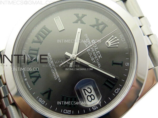DateJust 41 126300 904L SS VSF 1:1 Best Edition Gray Dial Roman Markers on Jubilee Bracelet VS3235 - Image 4