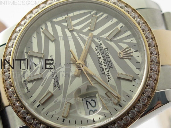 DateJust 36 SS/RG 126281 BP 1:1 Best Edition Silver/Gray Dial on Oyster Bracelet - Image 4