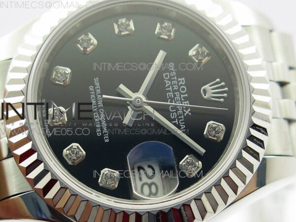 Datejust 28mm 279174 SS BP Best Edition Black Crystal Markers Dial on SS Jubilee Bracelet ETA2671 - Image 4