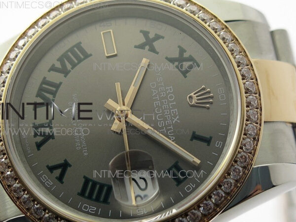 DateJust 36 SS/RG 126281 BP 1:1 Best Edition Gray Dial on Oyster Bracelet - Image 5