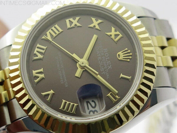 Datejust 28mm 279173 SS/YG BP Best Edition Gray Roman Markers Dial on SS/YG Jubilee Bracelet ETA2671 - Image 4