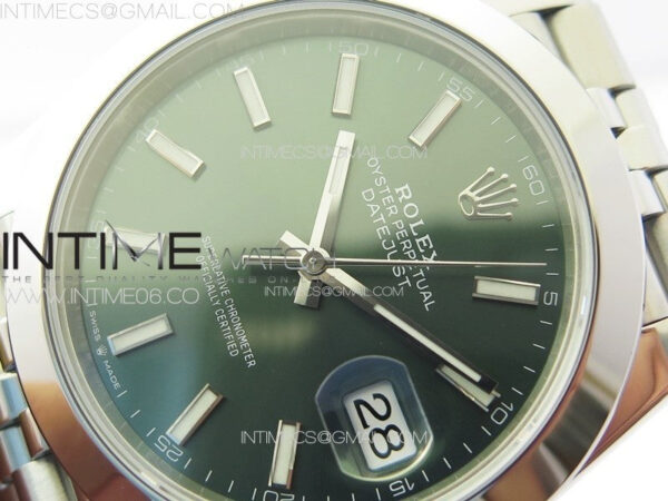 DateJust 41 126300 904L SS VSF 1:1 Best Edition Green Dial on Jubilee Bracelet VS3235 - Image 4