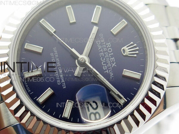 Datejust 28mm 279174 SS BP Best Edition Blue Sticks Markers Dial on SS Jubilee Bracelet ETA2671 - Image 4