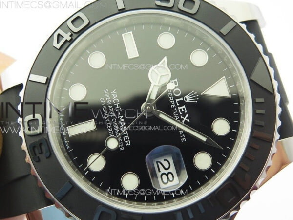 Yacht-Master 42mm 226659 Clean 1:1 Best Edition 3D Black Ceramic Bezel on Oysterflex Strap VR3235 - Image 4