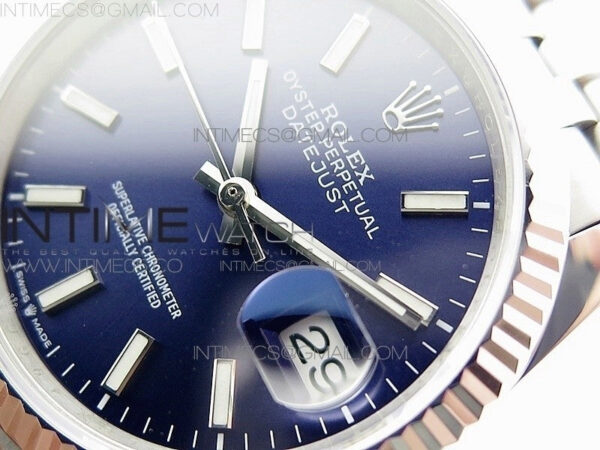 DateJust 36mm 126234 BP 1:1 Best Edition 904L Steel New Version Blue Dial on Jubilee Bracelet - Image 4