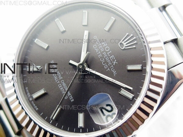 Datejust 31mm 278275 SS BP Best Edition Gray Stick Markers Dial on SS President Bracelet - Image 3