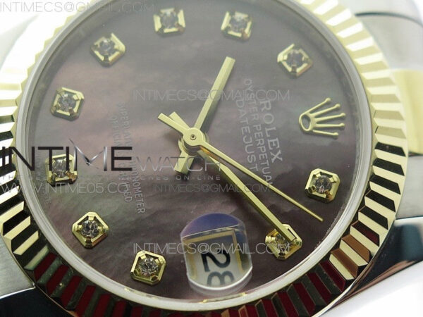 Datejust 31mm 278273 SS/YG BP Best Edition Black MOP Diamonds Markers Dial on SS/YG Oyster Bracelet - Image 4