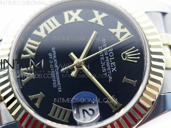 Datejust 31mm 278273 SS/YG BP Best Edition Black Roman Markers Dial on SS/YG Jubilee Bracelet - Image 4