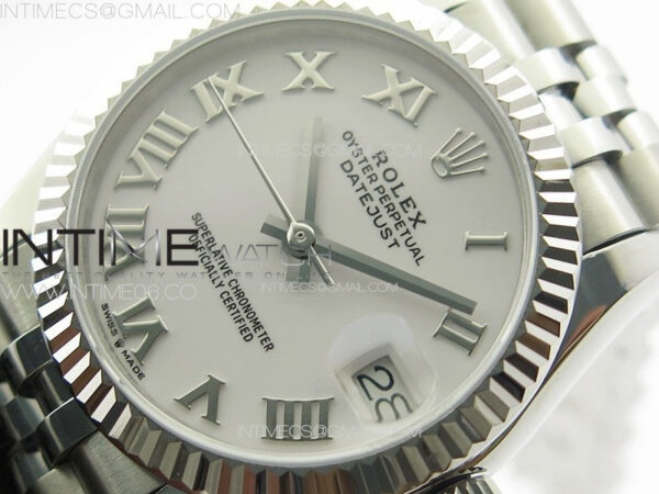 DateJust 31mm 178271 SS APSF Best Edition White Dial Roman Markers on Jubilee Bracelet A2824 - Image 4