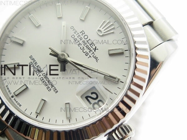 Datejust 31mm 278275 SS BP Best Edition White Stick Markers Dial on SS President Bracelet - Image 5
