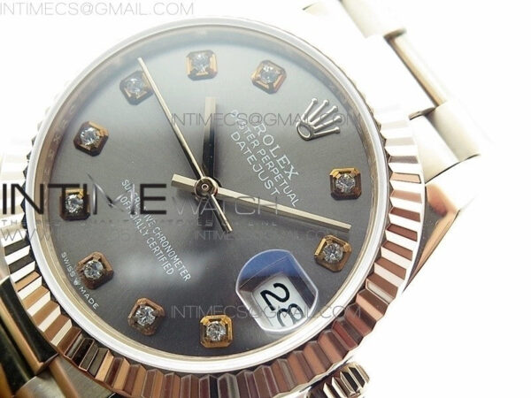 Datejust 31mm 278275 RG BP Best Edition Gray Crystal Markers Dial on RG President Bracelet - Image 4