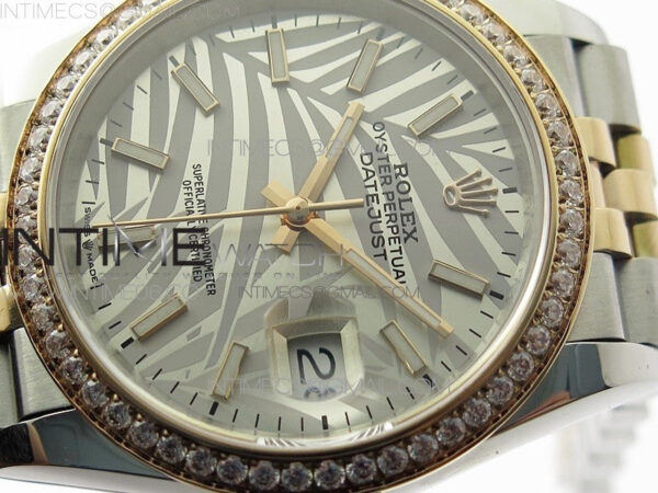 DateJust 36 SS/RG 126281 BP 1:1 Best Edition Silver/Gray Dial on Jubilee Bracelet - Image 4