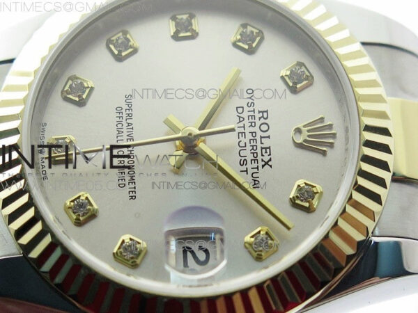 Datejust 31mm 278273 SS/YG BP Best Edition Silver Diamonds Markers Dial on SS/YG Oyster Bracelet - Image 6