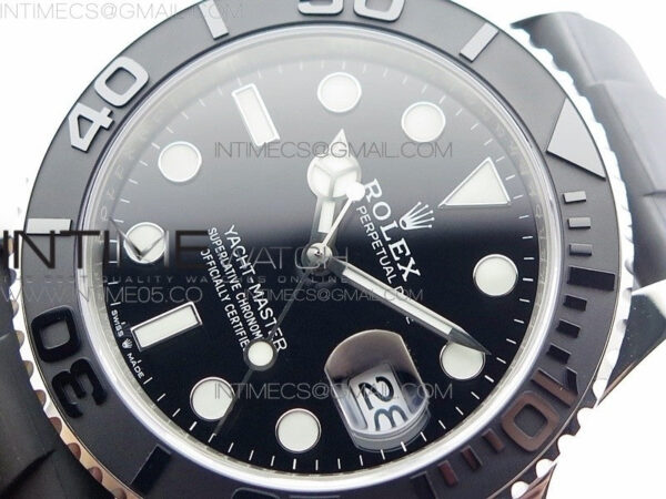 Yacht-Master 42mm 226659 VSF 1:1 Best Edition 3D Black Ceramic Bezel on Black Rubber Strap VS3235 - Image 4