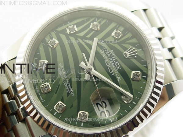 DateJust 36 SS 126233 JDF 1:1 Best Edition New Green Dial on Jubilee SS Bracelet - Image 4