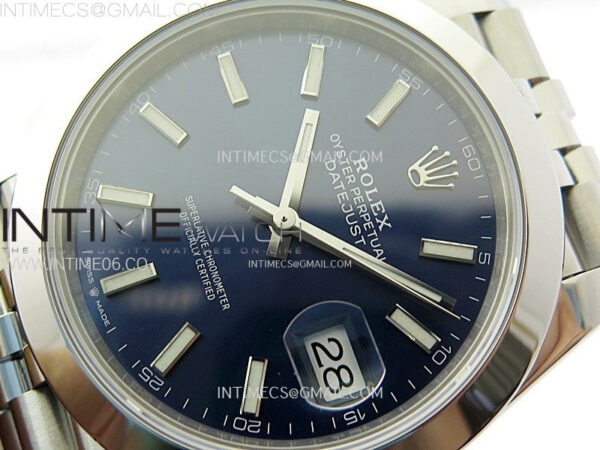 DateJust 41 126300 904L SS VSF 1:1 Best Edition Blue Dial on Jubilee Bracelet VS3235 - Image 4