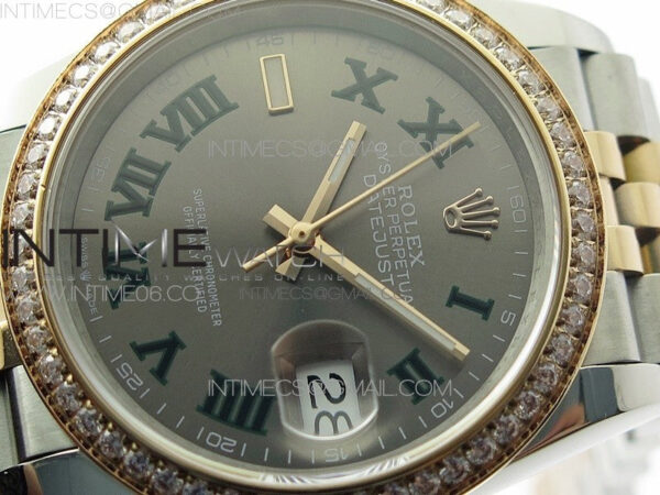 DateJust 36 SS/RG 126281 BP 1:1 Best Edition Gray Dial on Jubilee Bracelet - Image 4