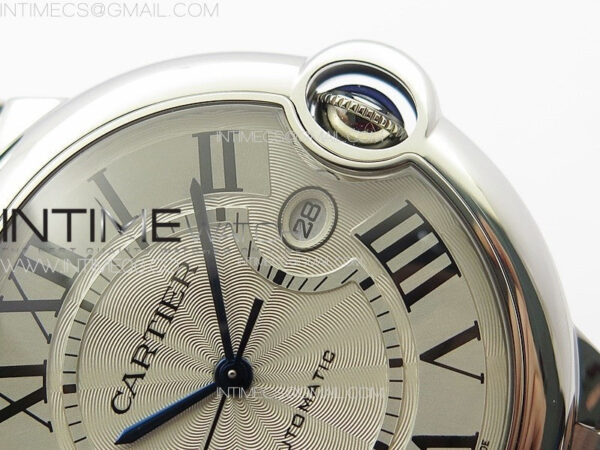 Ballon Bleu 42mm SS K3F 1:1 Best Edition White Texture Dial on SS Bracelet A2824 - Image 4