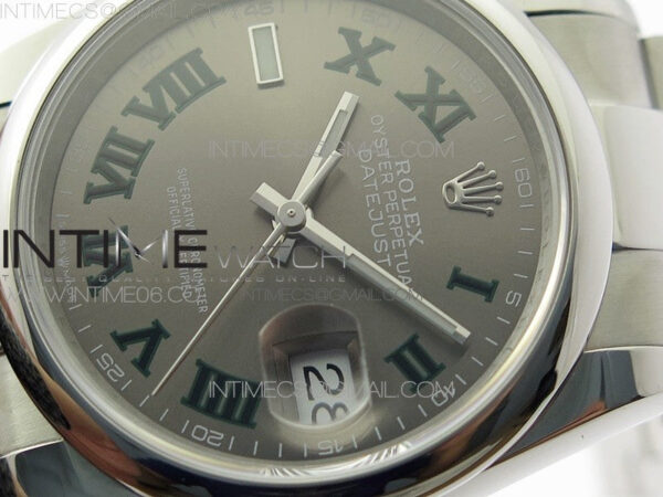 DateJust 36 SS 126200 BP 1:1 Best Edition Gray Dial on Oyster Bracelet - Image 4