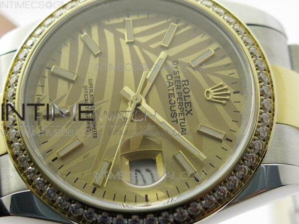 DateJust 36 SS/YG 126283 JDF 1:1 Best Edition New YG Dial Style 2 on Oyster Bracelet - Image 4