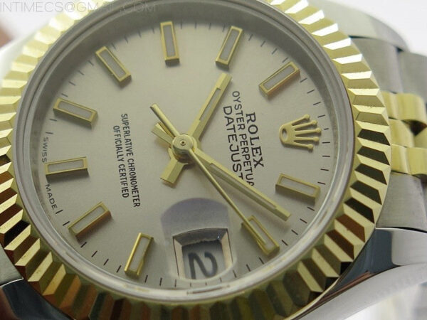 Datejust 28mm 279173 SS/YG BP Best Edition Silver Sticks Markers Dial on SS/YG Jubilee Bracelet ETA2671 - Image 4