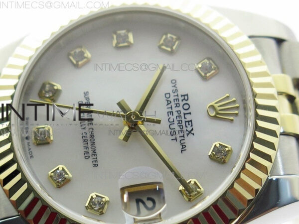 Datejust 31mm 278273 SS/YG BP Best Edition White MOP Diamond Markers Dial on SS/YG Jubilee Bracelet - Image 4