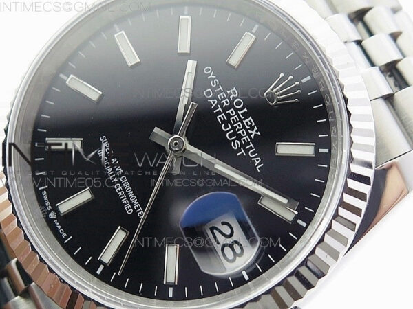 DateJust 36mm 126234 BP 1:1 Best Edition 904L Steel New Version Black Dial on Jubilee Bracelet - Image 4