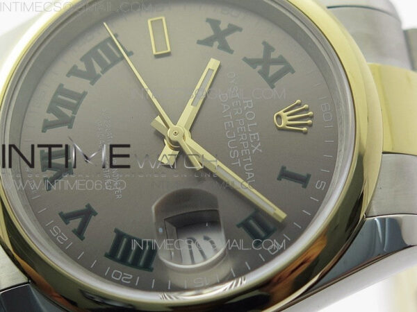 DateJust 36 SS/YG 126203 JDF 1:1 Best Edition Gray Dial on Oyster Bracelet - Image 4