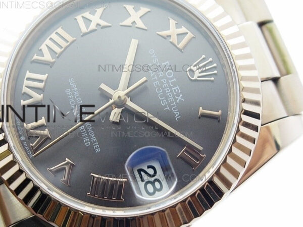 Datejust 31mm 278275 RG BP Best Edition Gray Roman Markers Dial on RG President Bracelet - Image 3